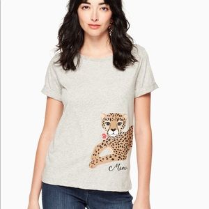 Kate Spade cheetah t-shirt
